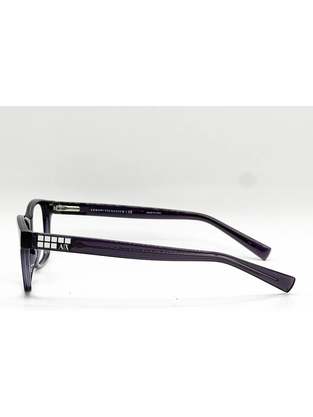 Armani Exchange Ax 3006 8005 Matte Black Transparent Eyeglasses 52-16-135